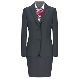 Manufacture of slim waist overalls women's suit 50%polyester 50% wool 270grams Single row two button women's suit Interstripe women's blazer center CHENSHANG WY5006 SKLS084 Manufacture of slim waist overalls women's suit 50%polyester 50% wool 270grams Single row two button women's suit Interstripe women's blazer center CHENSHANG WY5006 SKLS084